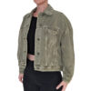 Love Angel Oversized Denim Jacket with Tree of Life Art - Image 2