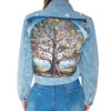 Love Angel Denim Jacket with Tree of Life Artwork