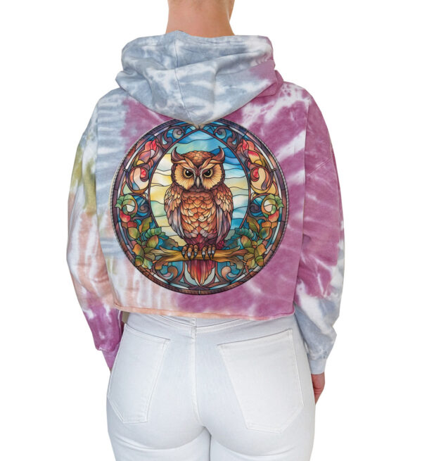Love Angel Tie Dye Hoodie Owl Art