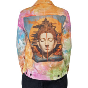 The Buddha on Tie Dye Jacket