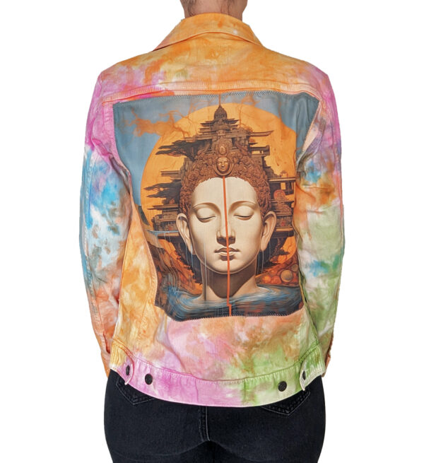The Buddha on Tie Dye Jacket