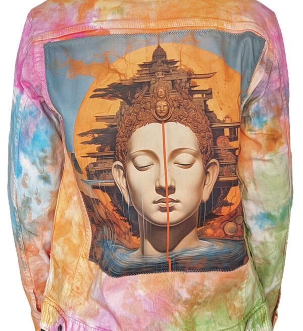 The Buddha on Tie Dye Jacket - Image 2